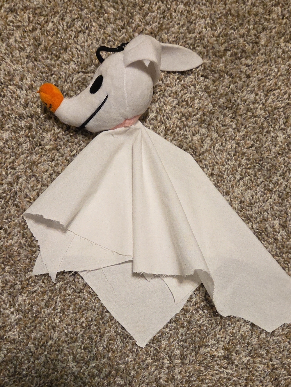 NIGHTMARE BEFORE CHRISTMAS Zero Hanging Plush Bag Charm